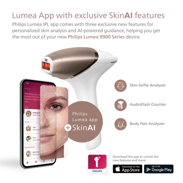 Lumea IPL 9900 Series IPL uređaj za uklanjanje dlačica sa tehn. SenseIQ BRI973/00 - Image 4