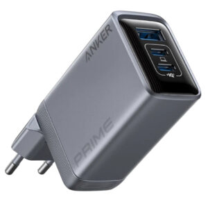 ZIDNI PUNJAČ ANKER PRIME100W CaN SILVER 3 PORTA